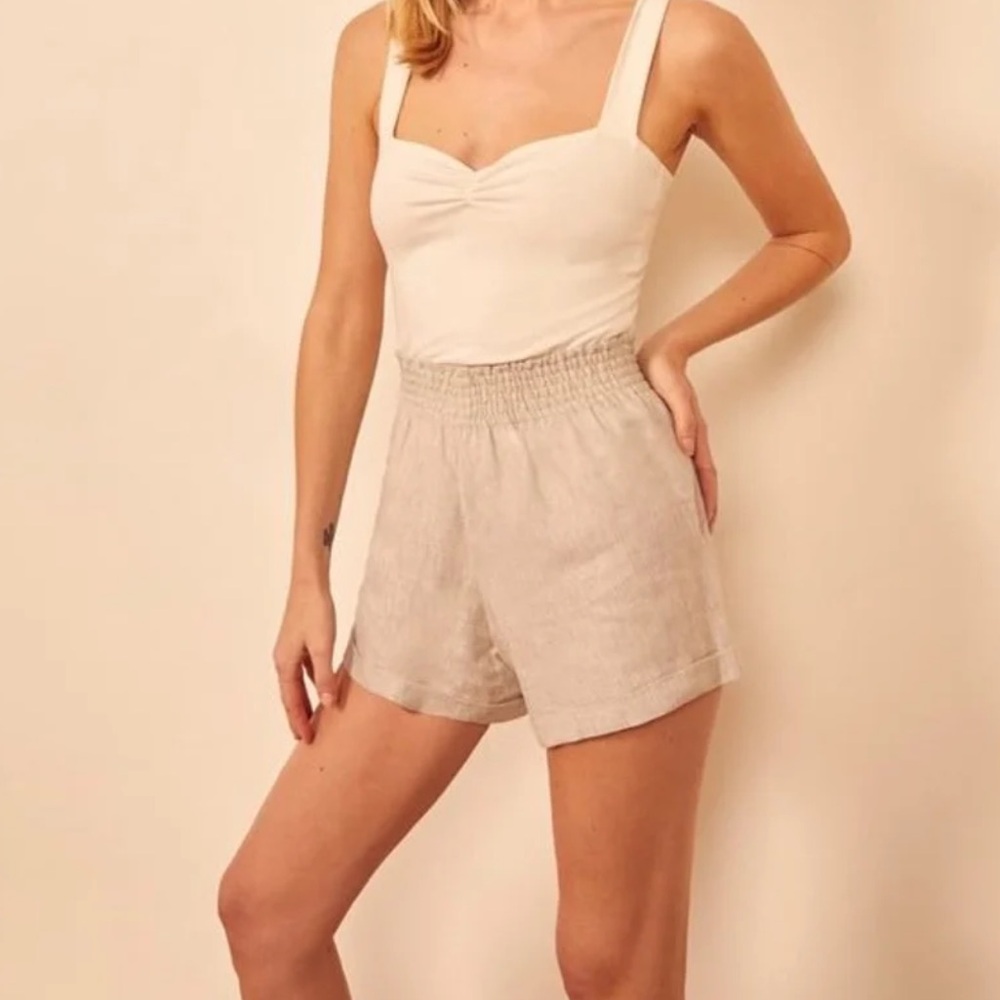 Reformation Nashville Linen Shorts